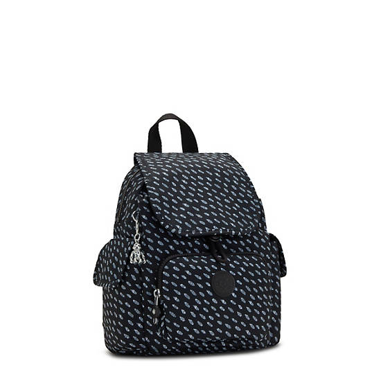 Sacs À Dos Kipling City Pack Mini Printed Backpack Noir | FR 1194MQ